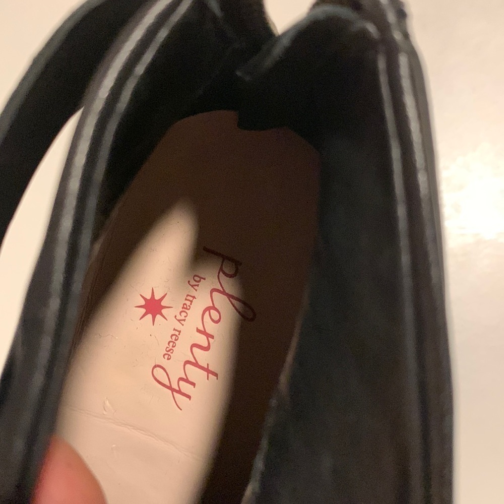 𝅺PLENTY by Tracy Reese stuffed black ankle boots size 37.5- gently used - Picture 12 of 16